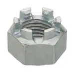 Zinc Plated Fine Thread Castle Nut